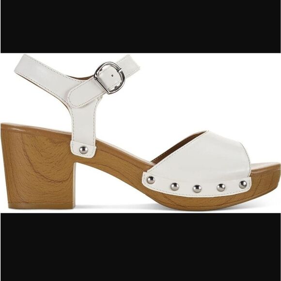 BRAND NEW ME TOO  WOMEN'S FAUX LEATHER HEEL SANDALS   - Picture 4 of 16